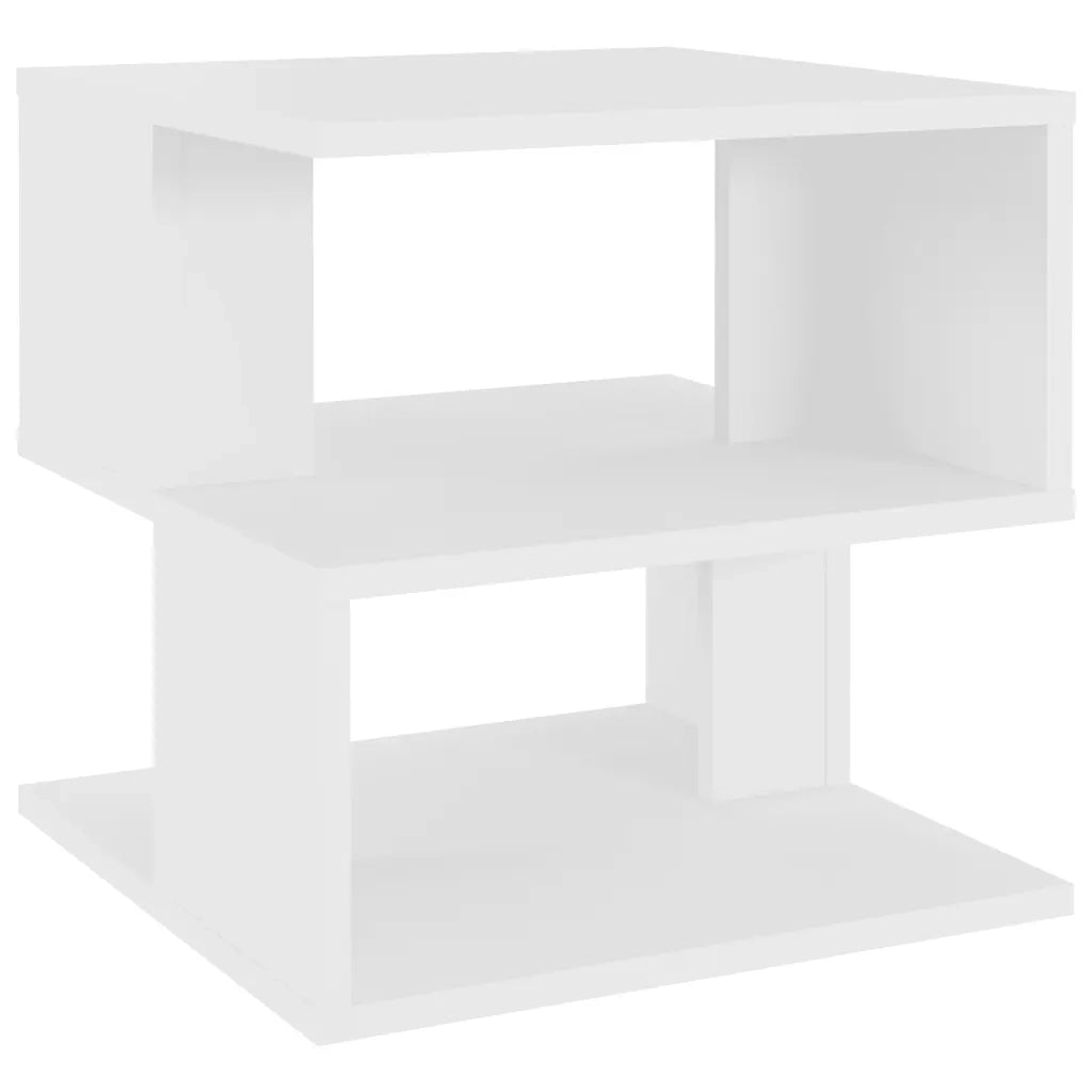 Tavolino-Tavolino da soggiorno-Tavolino da Salotto Bianco 40x40x40 cm in Legno Multistrato