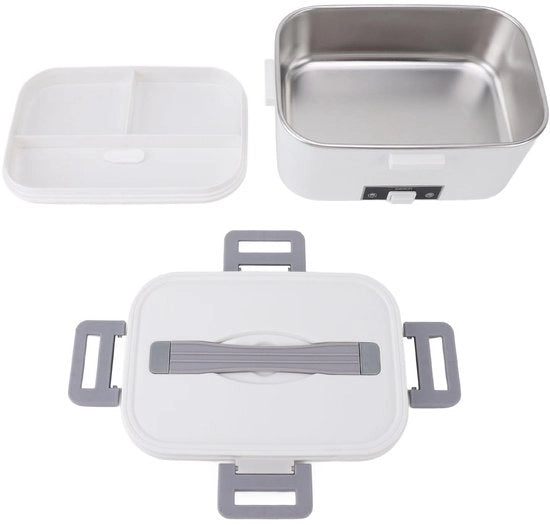Lunchbox elettrica, 12V 60W, 24V 80W, contenitore riscaldante per adulti, 1,8L portatile per lavoro in auto (presa EU)