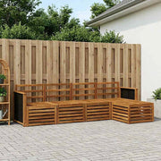 Set di divani da esterno 5 pz Naturale 3384220
