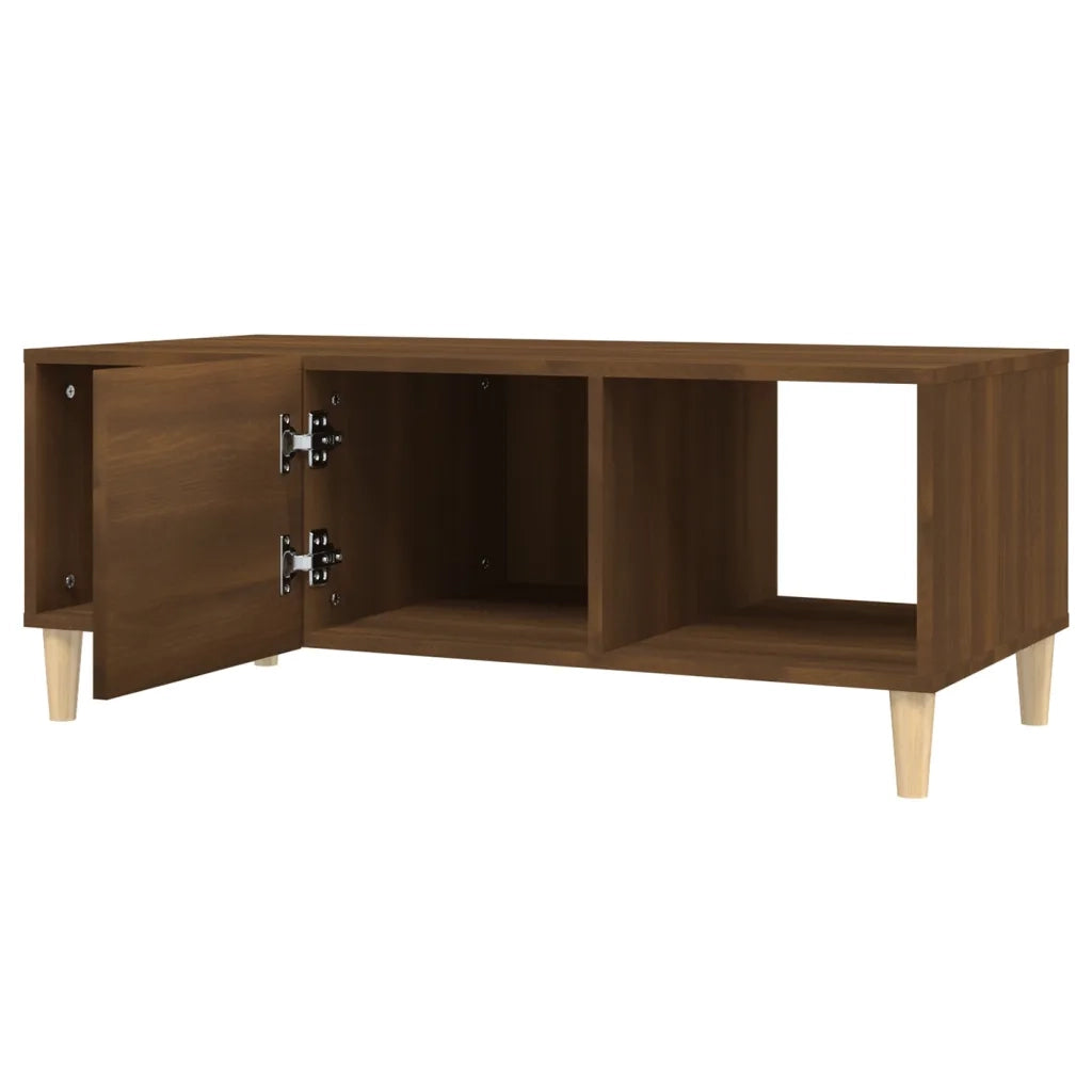 Tavolino Salotto Rovere Marrone 102x50x40 cm Legno Multistrato 817527