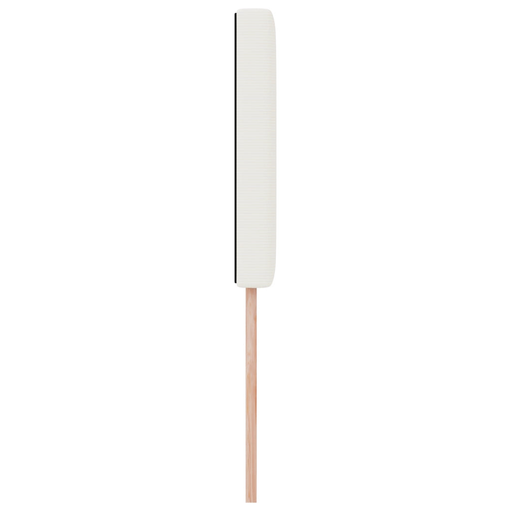 Testiera  Design Semplice Crema 100 cm Tessuto a Cordoncino
