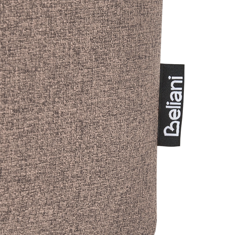 Panca contenitore Tessuto tortora Imbottitura facile da pulire Gambe in legno Piano sollevabile Ingresso moderno