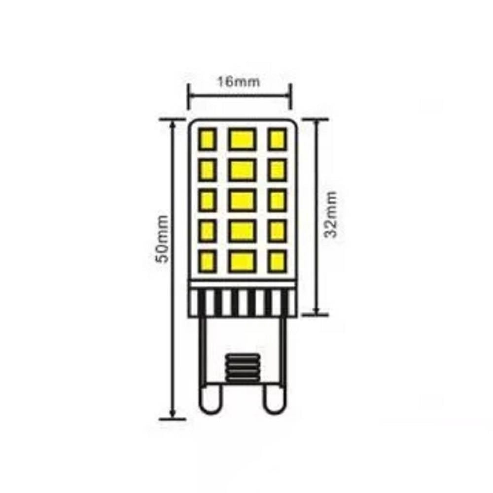 Trade Shop - Lampadina Led Smd Dimmerabile G9 4w 400lm Luce 3000k 4000k 6500k Sparac-g9-4w-tge1 -