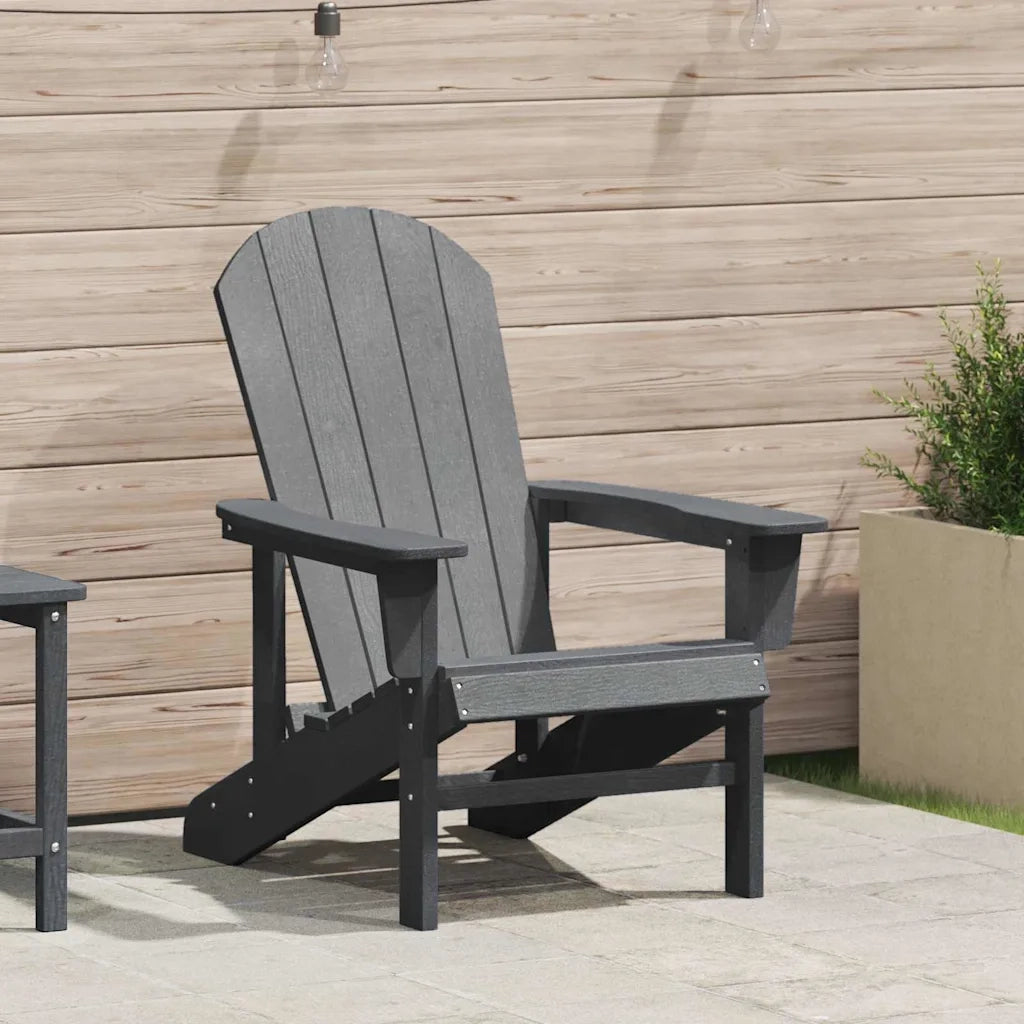 Sedia Adirondack Grigio chiaro 82 x 74 x 92 cm HDPE 42006624