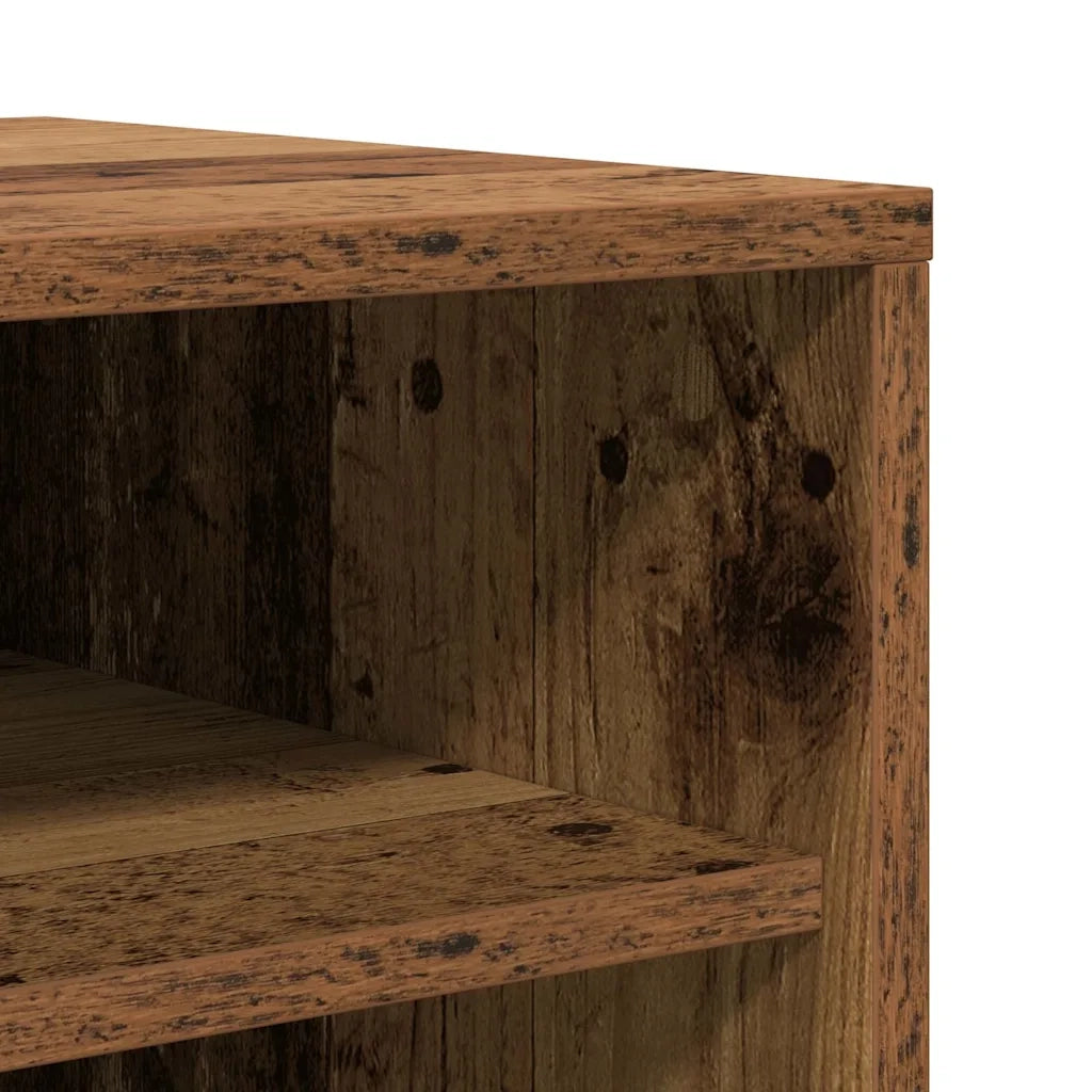 Scarpiera-Scaffale per scarpe Legno Vecchio 32x35x92 cm in Legno Multistrato 701233