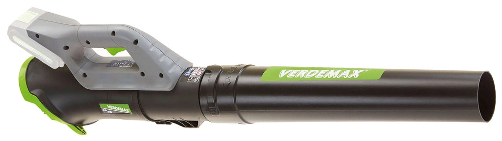 Soffiatore Assiale a Batteria 20V Verdemax SA20-N Regolatore del Flusso Aria Nero e Verde Senza Batteria