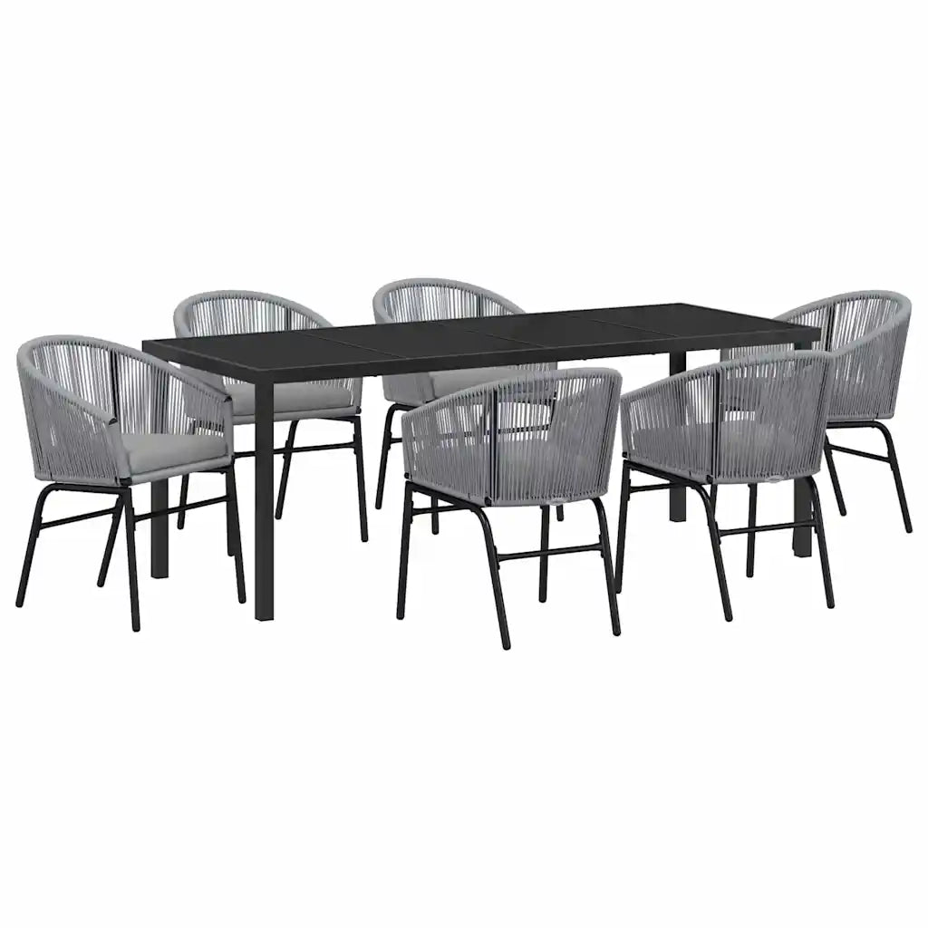 Set da Pranzo per Giardino 7 pcs Antracite 3379364