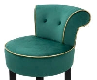Sgabello Bar Luxy Verde cm 46X48X96