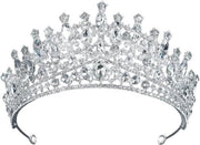 Corona da sposa con diamanti e cristalli, tiara per principesse, accessori da costume con strass.