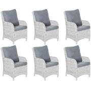 Set di copricuscini per esterni in tessuto Grigio per sedie da giardino cuscini per schienale e sedute