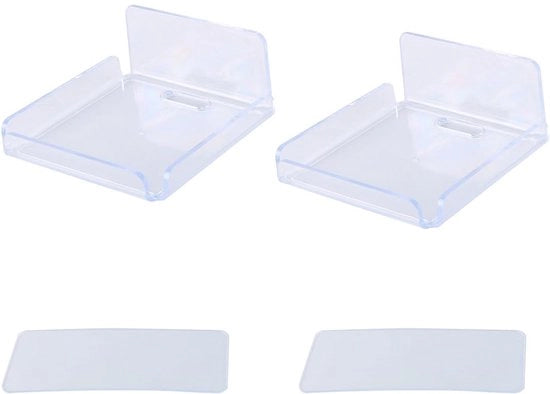 Set di 2 Pannelli angolari fluttuanti in acrilico con fissaggio alla parete