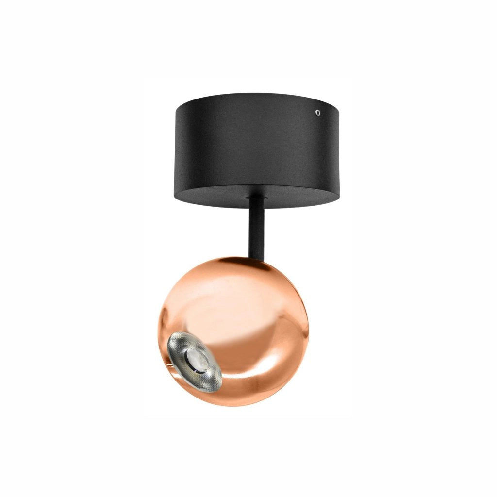 Faro LED da soffitto BORA SURFACE 8,5W Orientabile 36º 3000K Finitura Oro Rosa Design Moderno ed Elegante per Interni di Alta Qualità