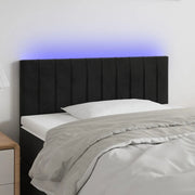 Testiera a LED Nera 90x5x78/88 cm in Similpelle cod mxl 33340
