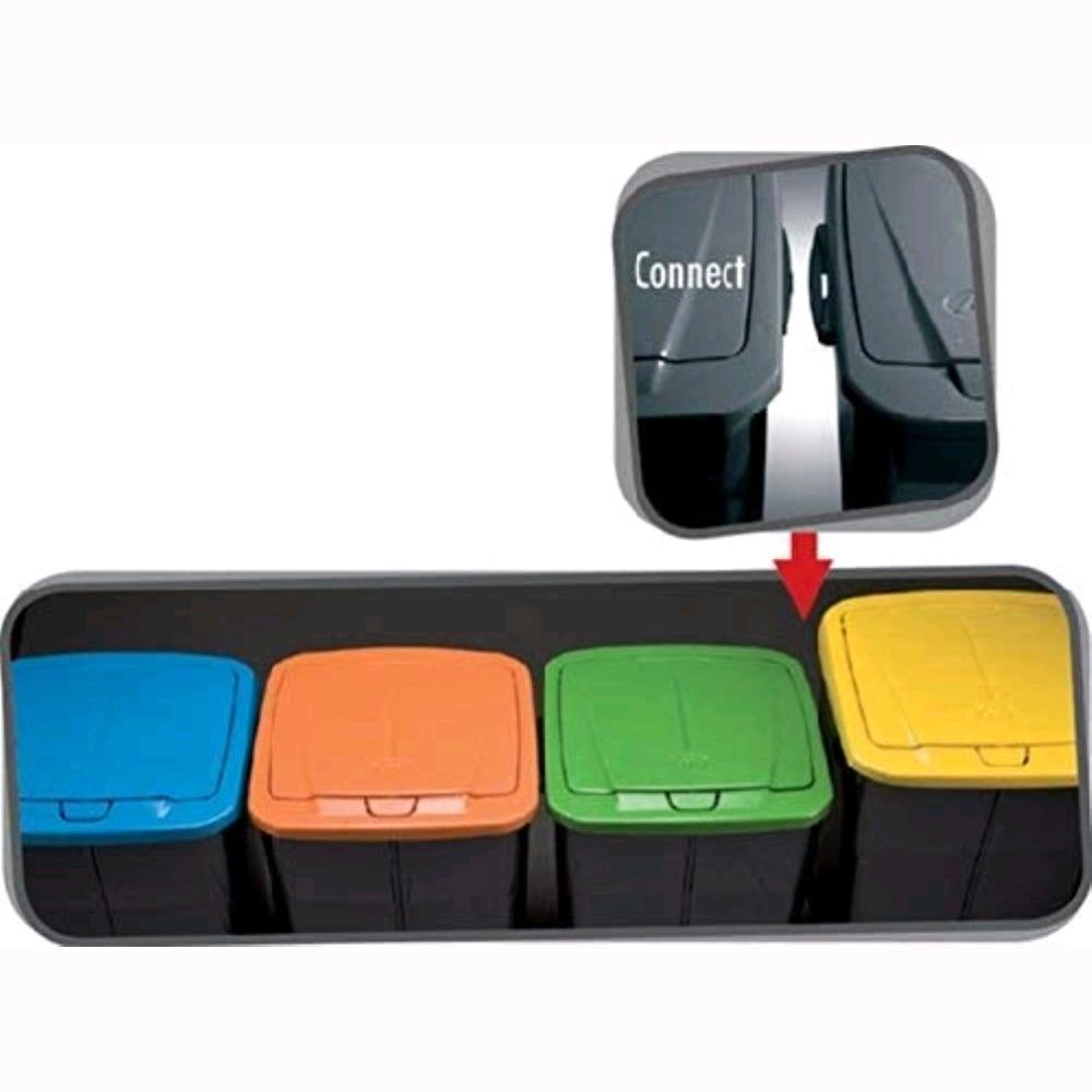 PATTUMIERA per RACCOLTA DIFFERENZIATA Colore GIALLO 15 Litri ECOBIN 22x31x42 cm