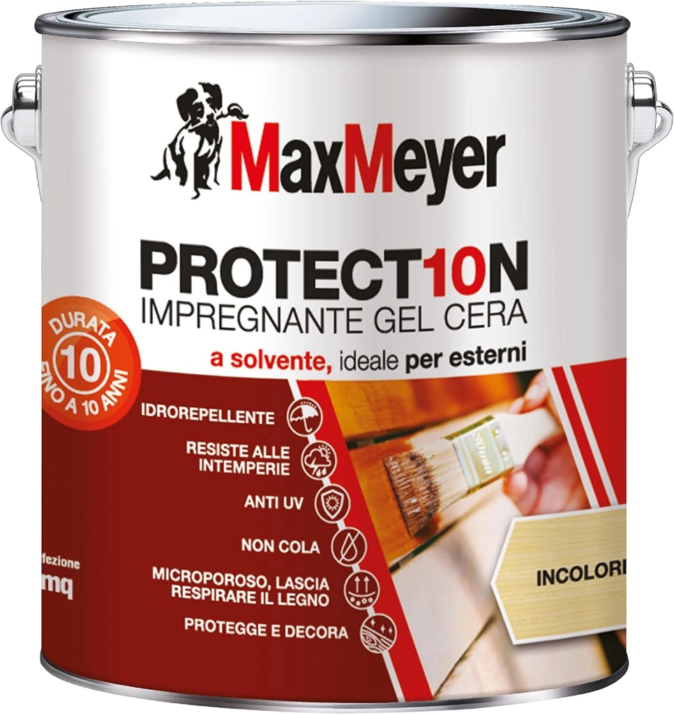 Impregnante a Solvente per Esterni PROTECT10N, Incolore, 2.5L