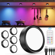 Illuminazione RGB da parete ricaricabile - Puntoluce LED regolabile - 1 pezzo - Senza fili - Magnetico