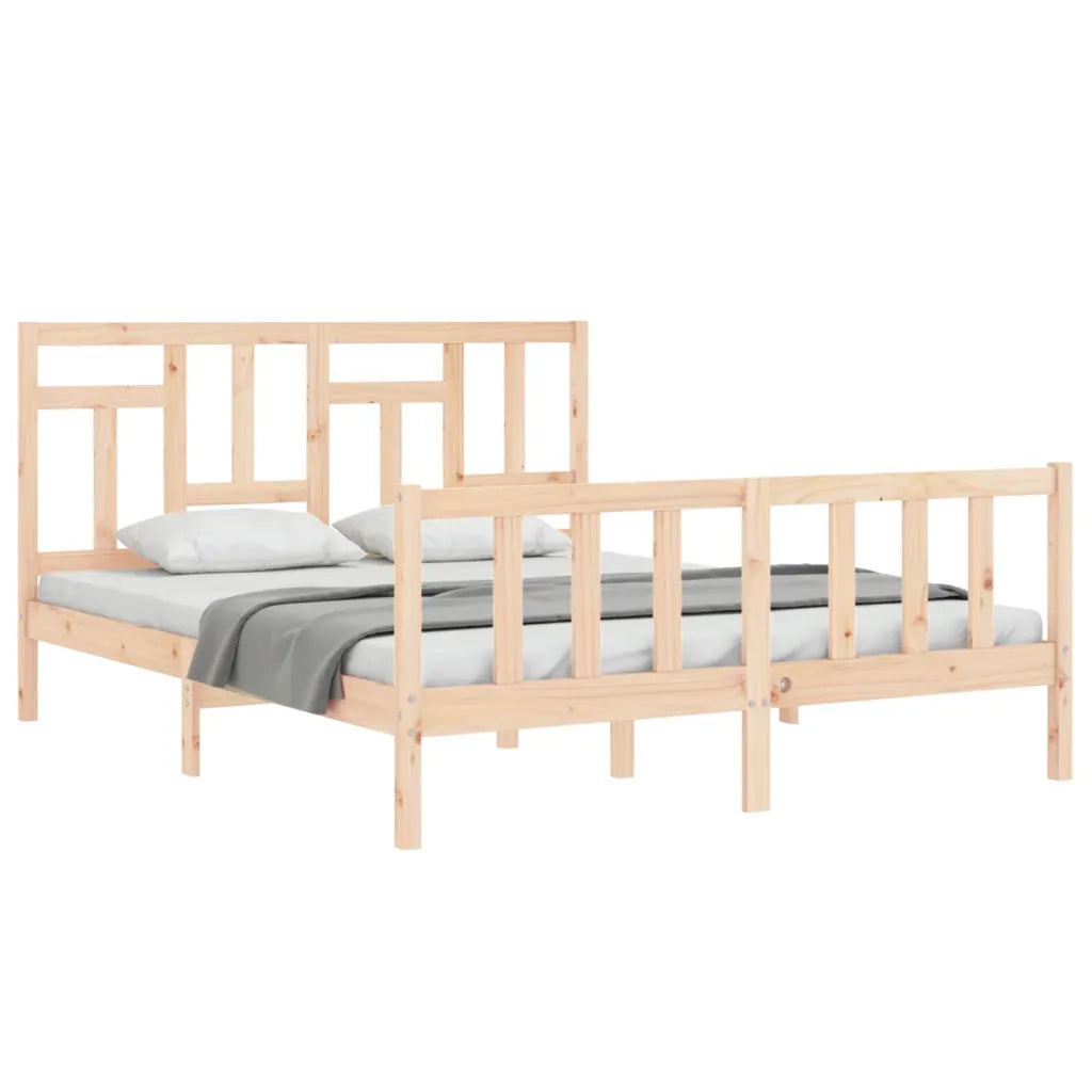 Giroletto senza Materasso 160x200 cm in Legno Massello di Pino 3193151