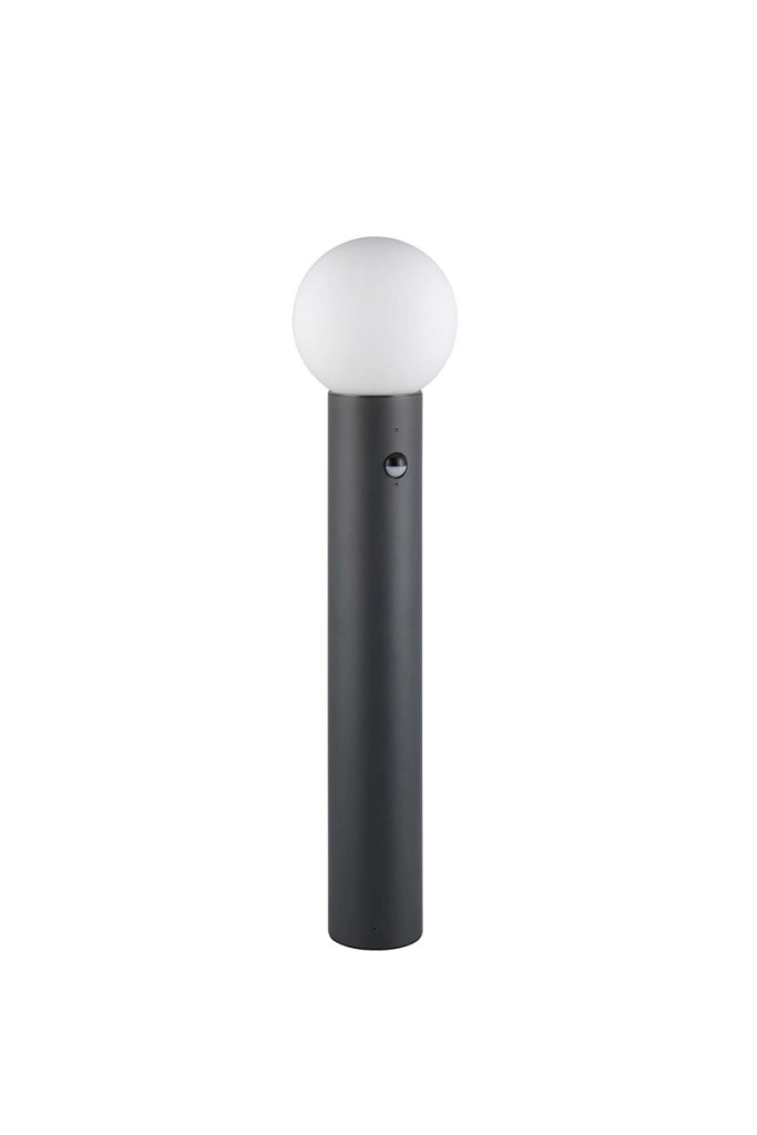 Lampione da giardino MURES Trio 80 cm nero IP44