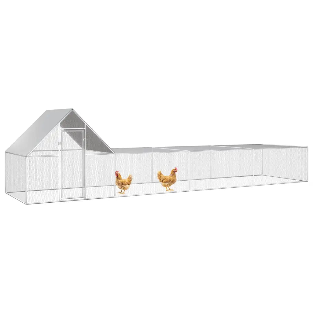 Pollaio 8x2x2 m in Acciaio Zincato CFW7111914