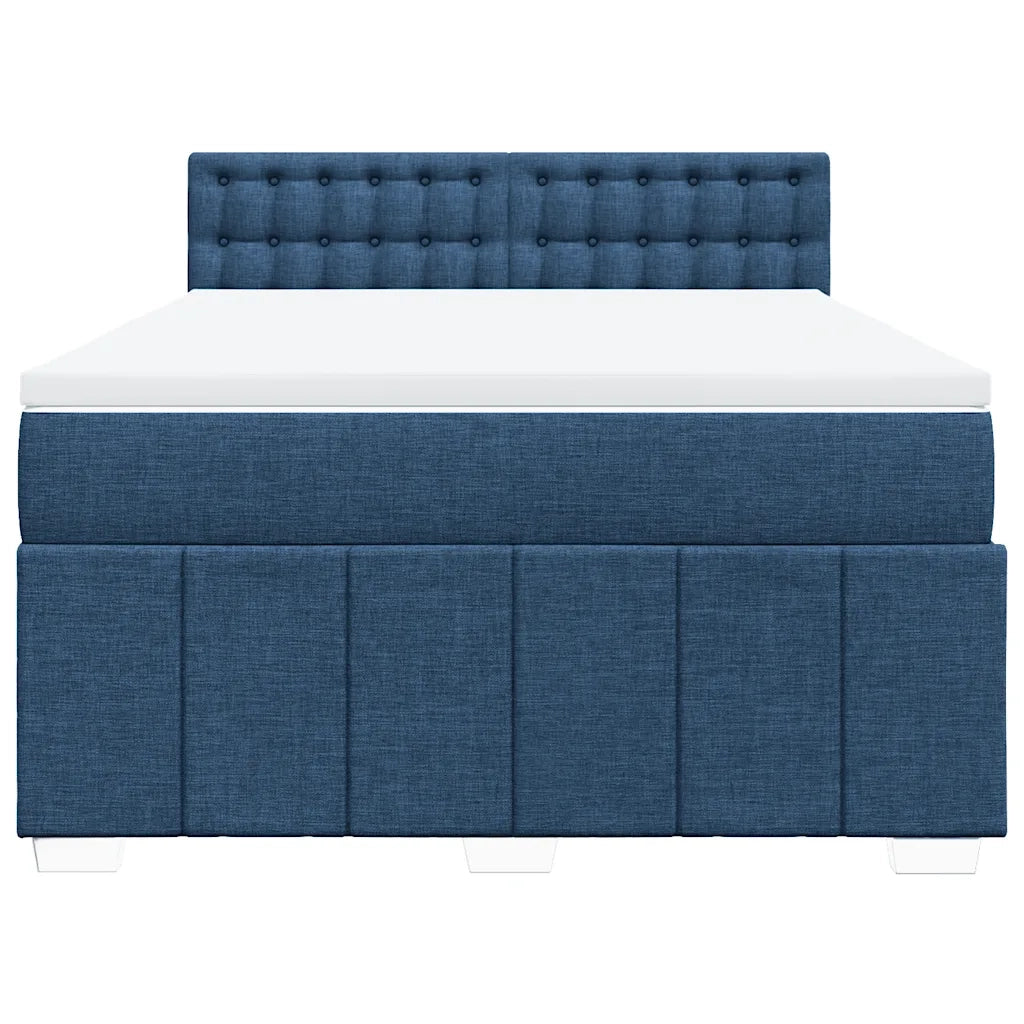 Giroletto a Molle con Materasso Blu 160x200 cm in Tessuto 3289439