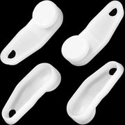 Binario per tenda Glider Haken - Gesti scorrevoli per tende - 50 pezzi - Plastica bianca