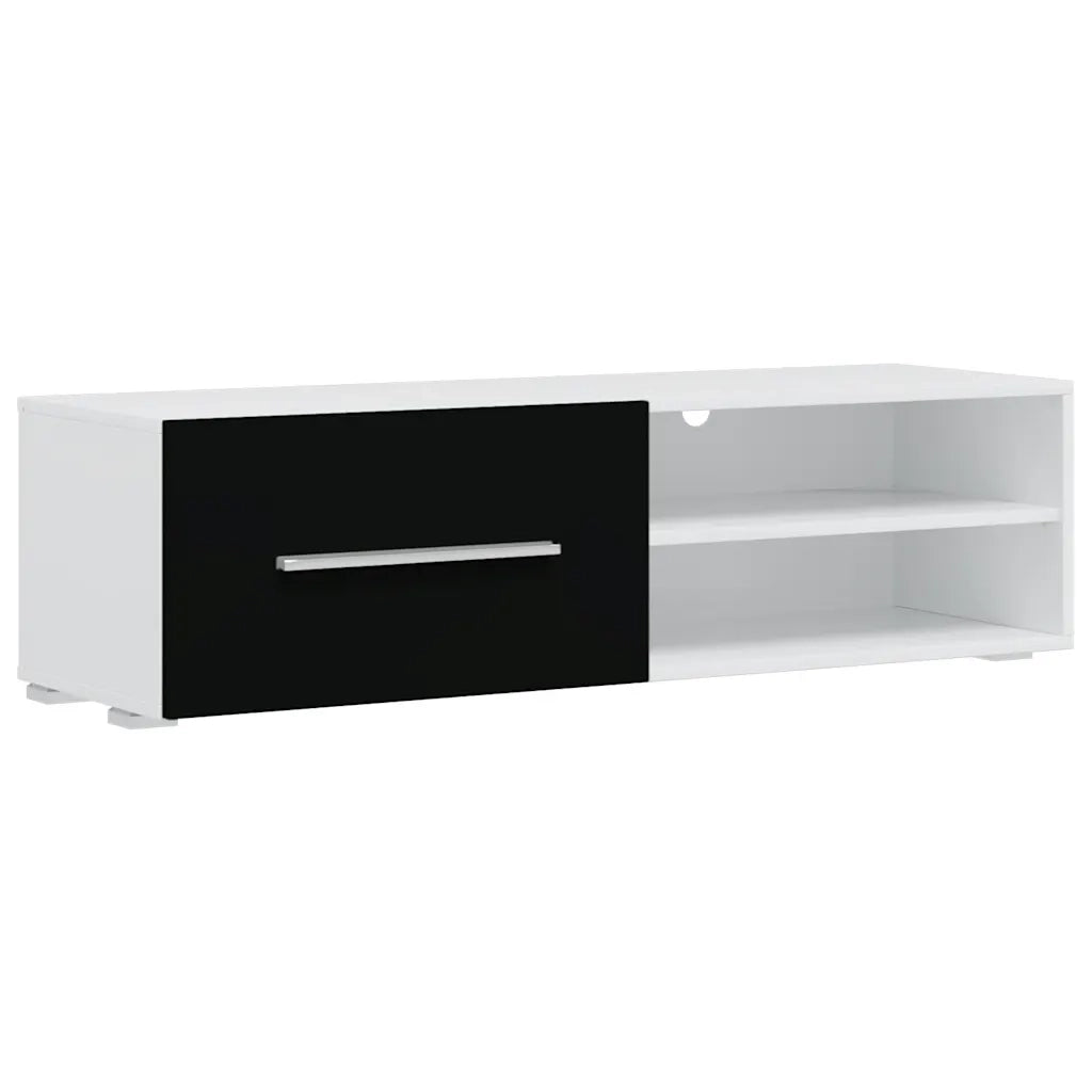 Mobili con Vetrina Parete Unità TV 5 pz con Luci LED Nero 243864