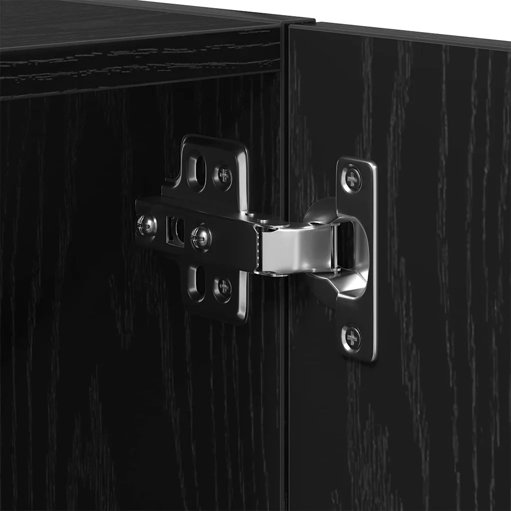Armadietto a muro Rovere Nero 60 x 30 x 60 cm Legno multistrato 862799