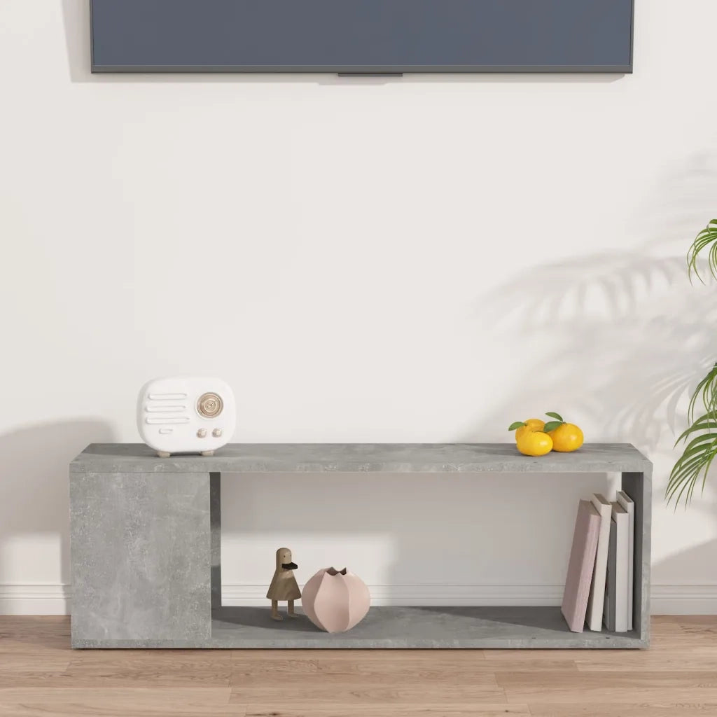 Mobile TV Grigio Cemento 100x24x32 cm in Truciolato 809165