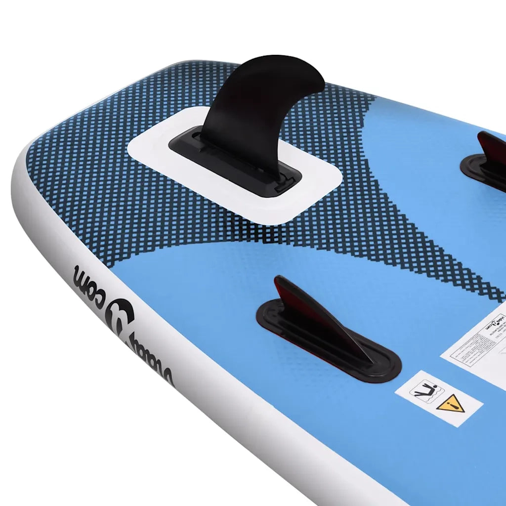 Set Tavola da SUP Gonfiabile Blu 300x76x10 cm 93381