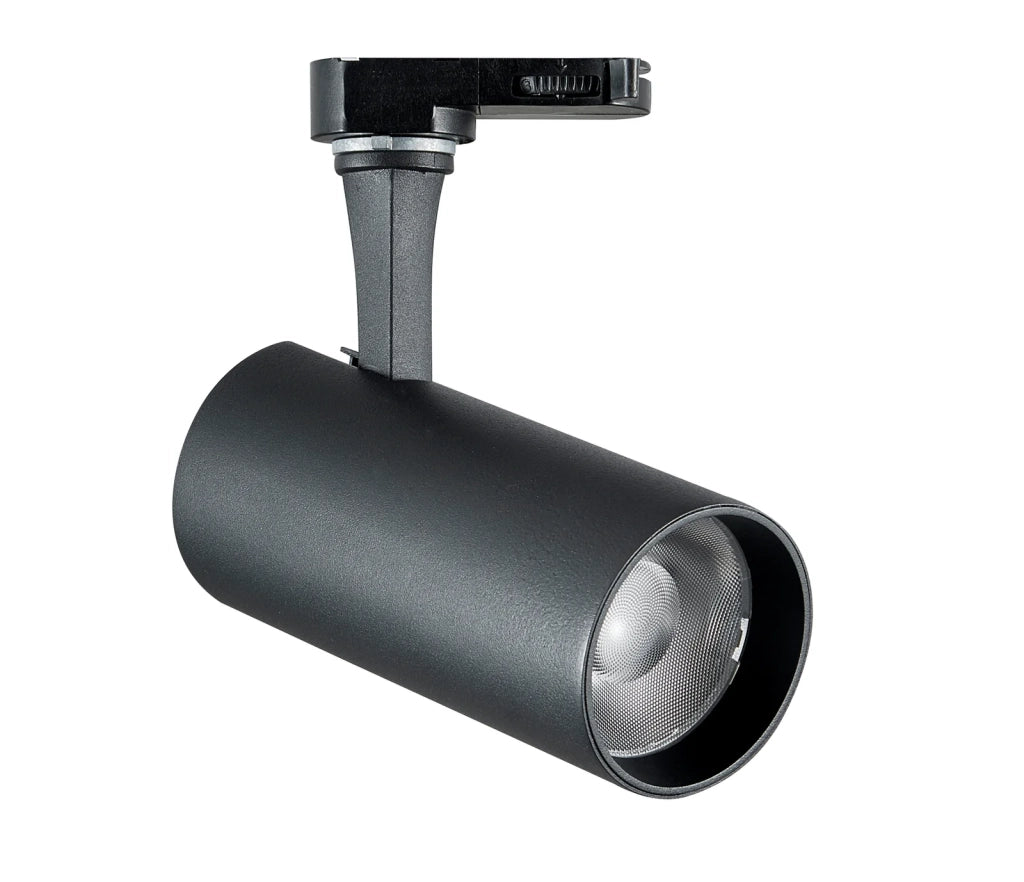 Faretto Su Binario Fox 1 Luce Led Integrato Nero 15W Ip20