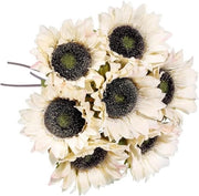 Decorazioni di Chrysanthemi Artificiali per Autunno in Casa e Matrimonio - Lunghe Steli - Faux Chrysanthemi Realistici - Decorazione di Autunno - Fiori di Seta - Tavola - Bianco - Accessori di Interno