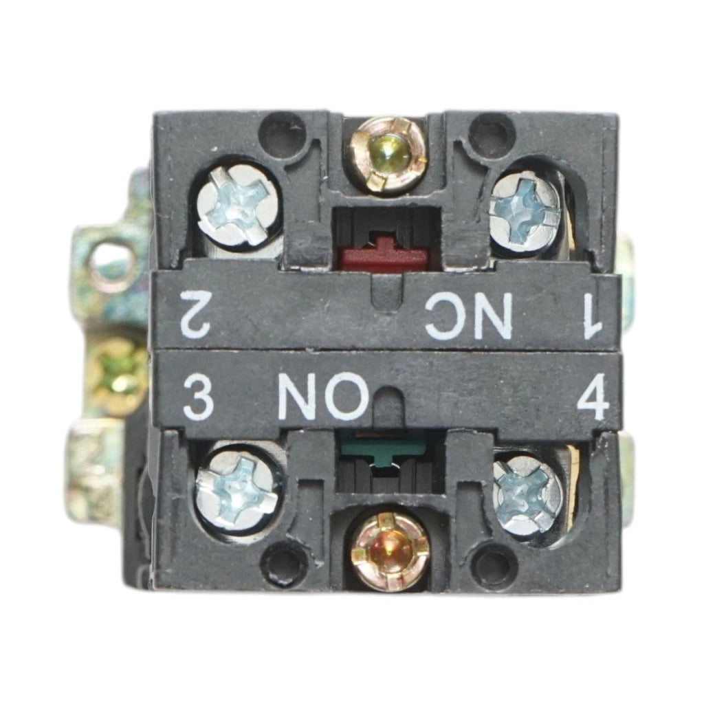 Selettore a 2 posizioni con ritenuta e indicatore di segnalazione a LED bianco 1NO+1NC, 220V, LAY5 Breckner Germany