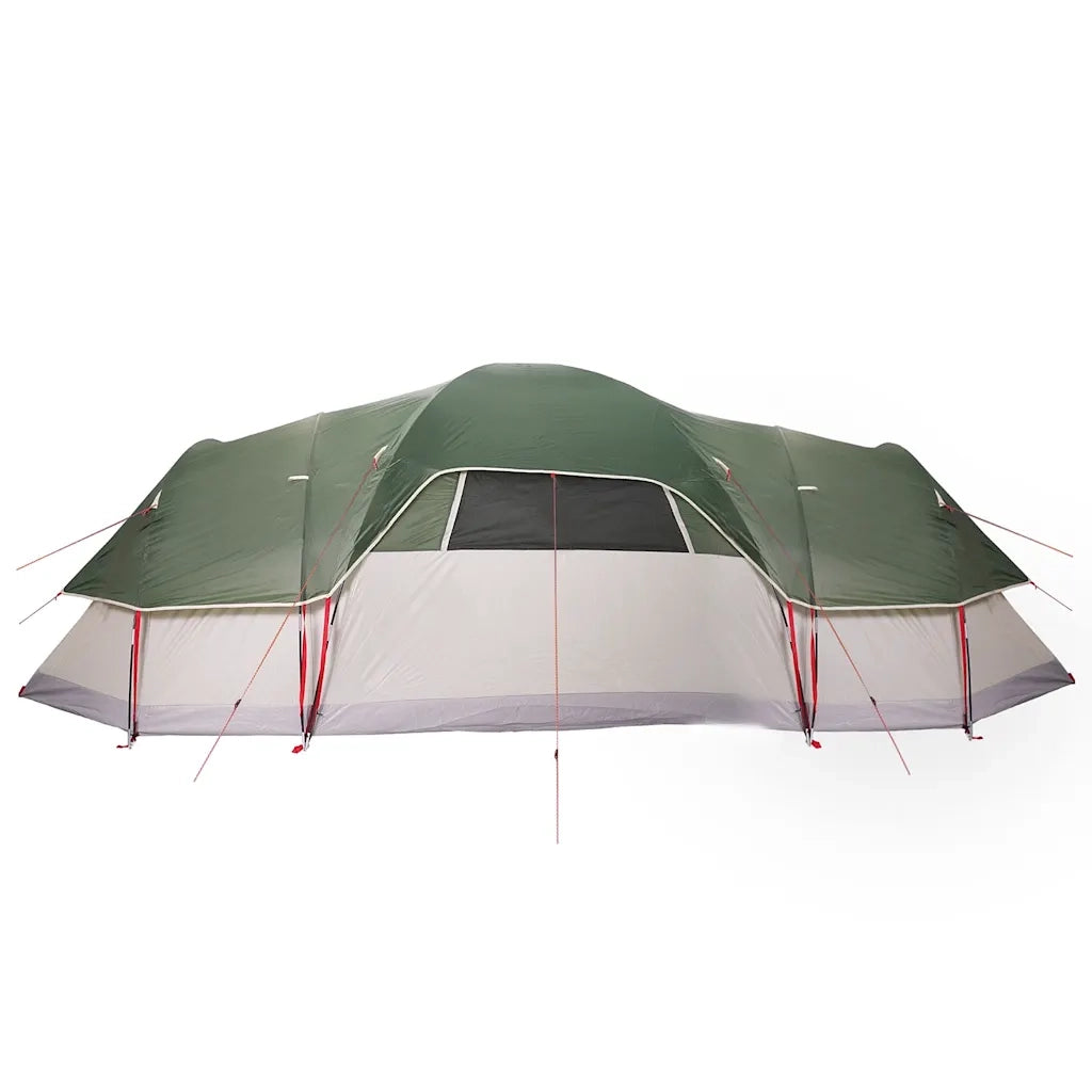 Tenda Familiare a Cupola per 11 Persone Verde Impermeabile