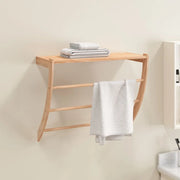 Portasciugamani 60x25,5x49 cm in Legno Massello di Noce 350374