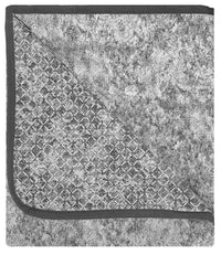 Copridivano con Copri Braccioli Seduta 60 cm in Poliestere e Cotone Grigio Scuro