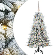 Albero di Natale | Decorazioni natalizie Artificiale con Rami Pieghevoli Bianco 120 cm