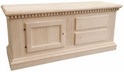 Porta tv in elgno 1 anta 2 cassetti grezzo  l.141 p.50 h.61 (902) - Mobili 2G