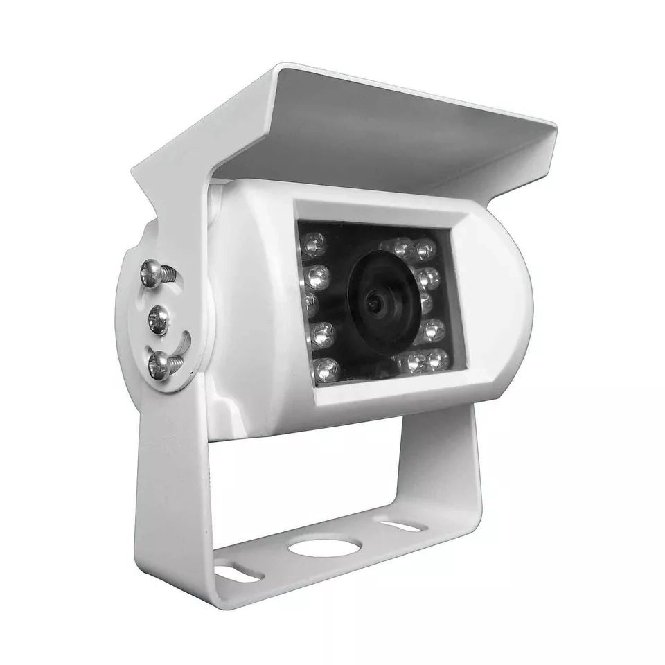 TELECAMERA RETROMARCIA 18 LED INFRAROSSI COLORI CAMPER AUTO 2.8mm 1000TVL