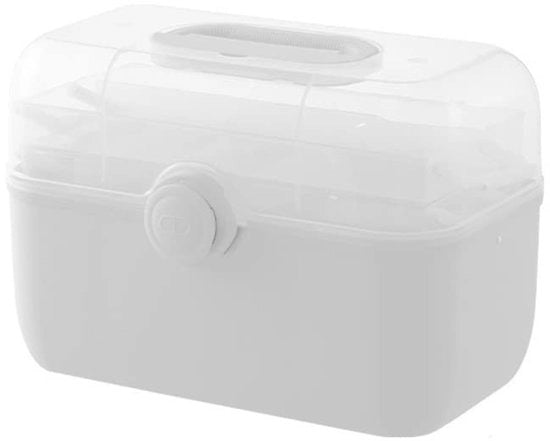 Organizzatore di Medicamenti con Grande Capacità - Design Transparente - Cassetta per Medicamenti