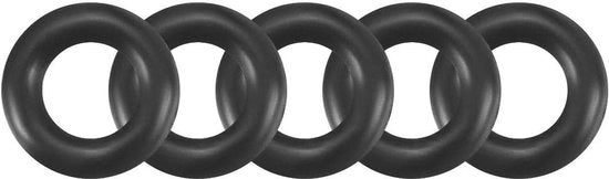 O-Ring Nitrile in Gomma Resistente al Calore - 50 pezzi - 5x1.2mm - Nero - Anello di Aria Grommets.
