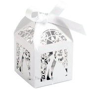 Trade Shop - Scatoline Da Regalo Portaconfetti Porta Confetti Dolci Bianco Matrimonio Wedding -