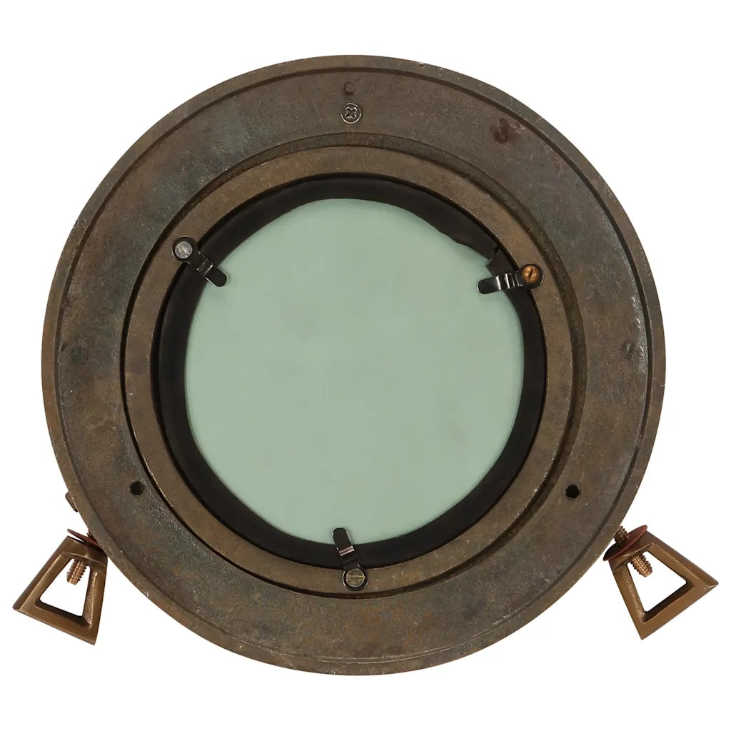 Specchio da Parete Design OblÃ² Ã˜23 cm in Alluminio e Vetro