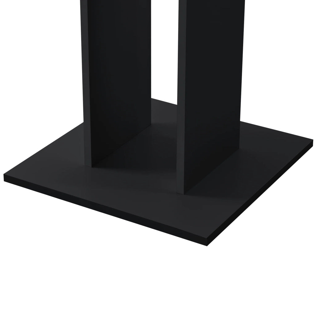 Tavolo da pranzo quadrato per cucina/soggiorno 78 cm marrone/nero 03_0006124