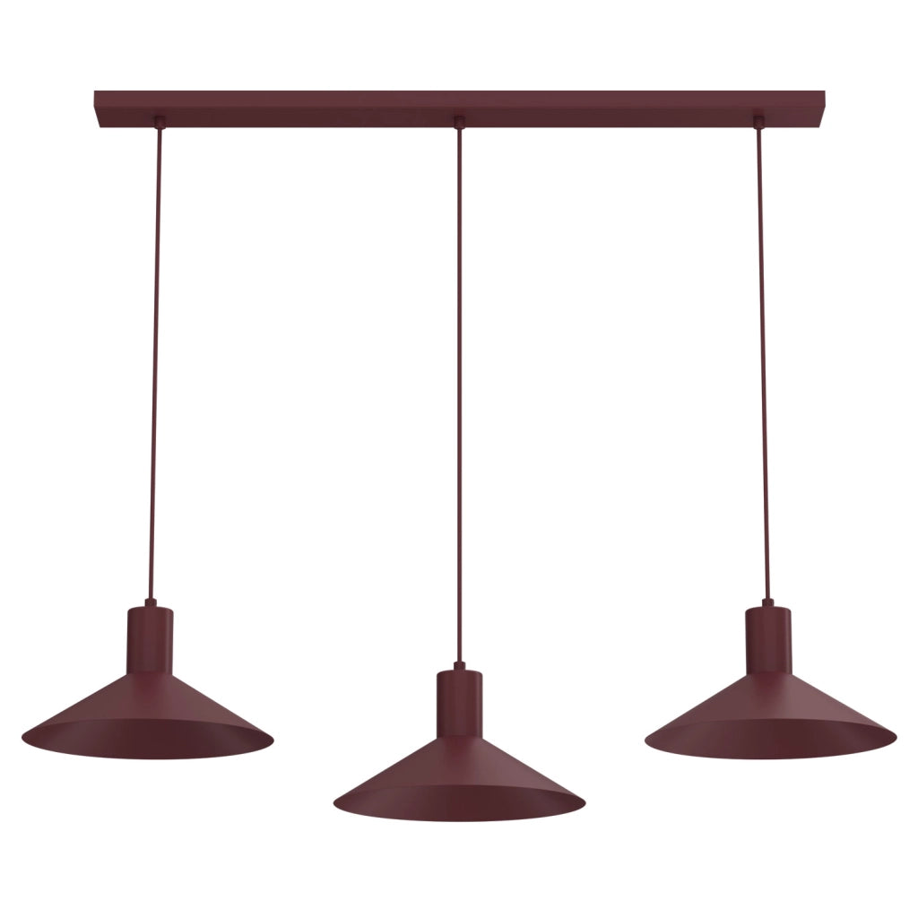 Lampada sospesa Nox 3xGU10 bordo metallo IP20 Luminex