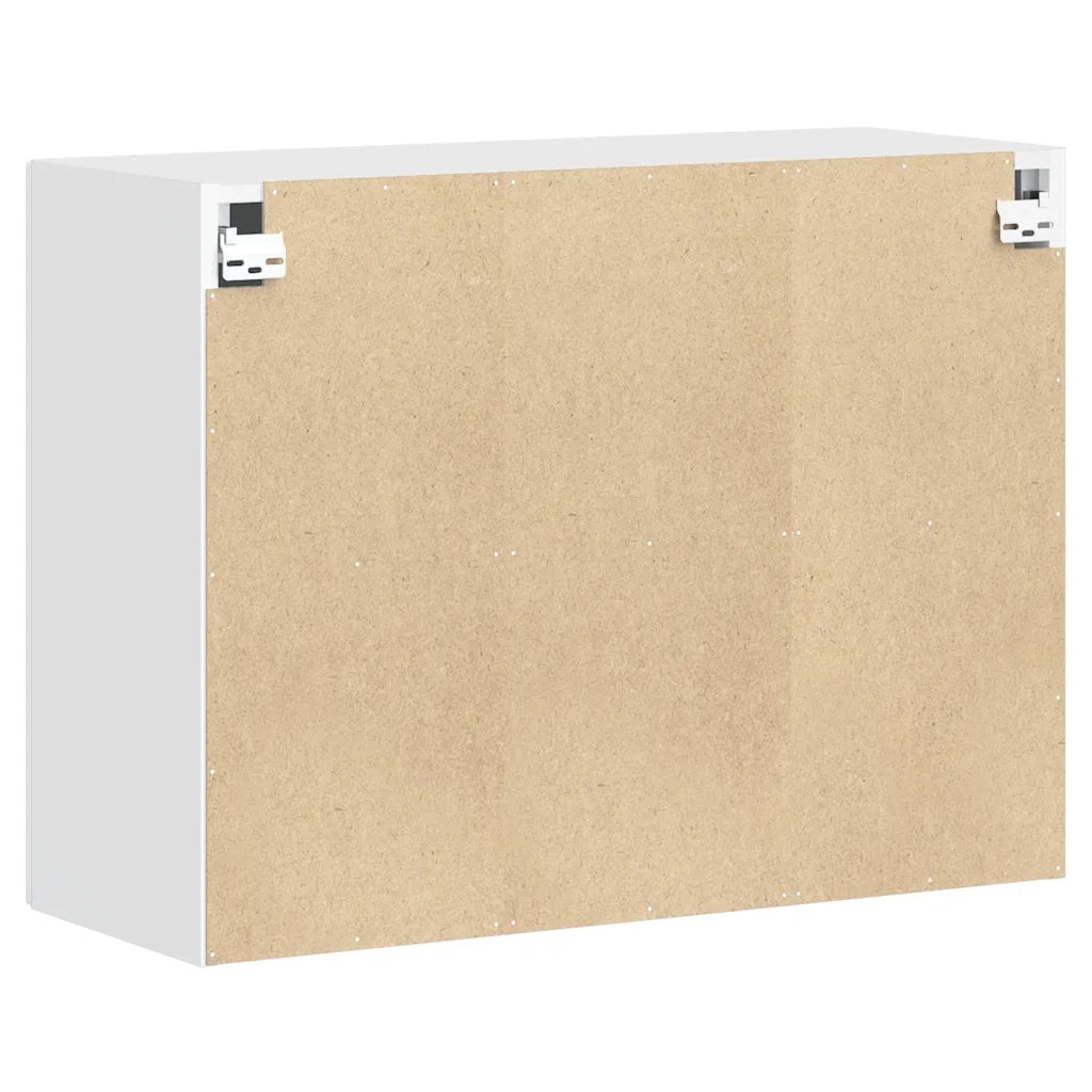 vidaXL Pensile da Cucina Porto Bianco in Legno Multistrato