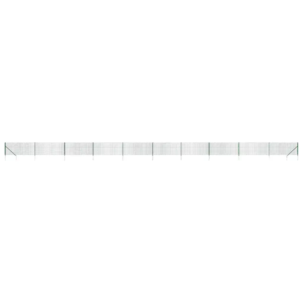 Recinzione Metallica con Picchetti Ancoraggio Verde 0,8x25 mcod mxl 119092