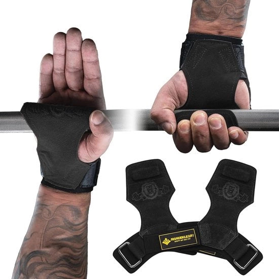 Polsbandjes Geisolati per Sollevamento Pesi - Supporto e Presa Professionale per Deadlift e Potenziamento