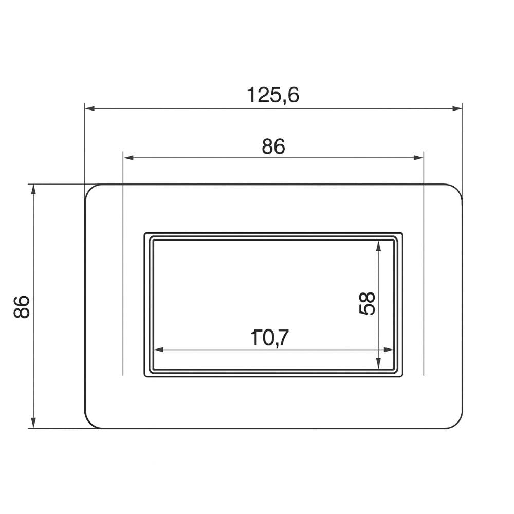 Vimar eikon round placca in metallo bianco antico elegante *** numero posti 4 posti, confezione 1