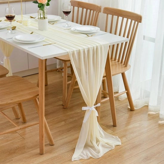 Decorazione di Tavola per Matrimoni, 3m Tavola Decorazione per Feste, Comunione, Compleanni, Pulita a Molla
