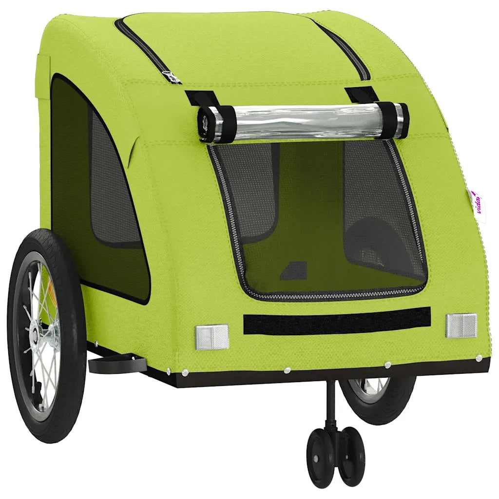 Rimorchio da Bici per Animali Verde Oxford e Ferro CFW4634982
